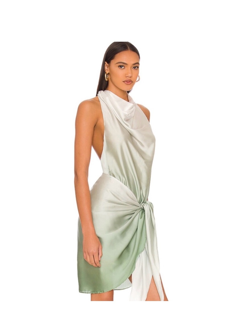 Baobab Providencia Mini Dress Sage Green - Picture 2 of 3